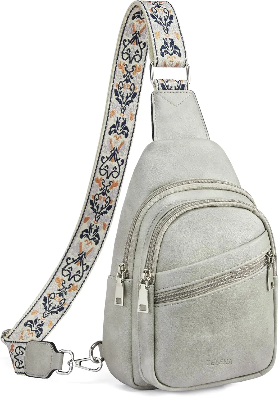 Telena Sling Bag for Women Crossbody Bags Purse for Women Vegan Leather Fanny Pack with Adjustable Strap