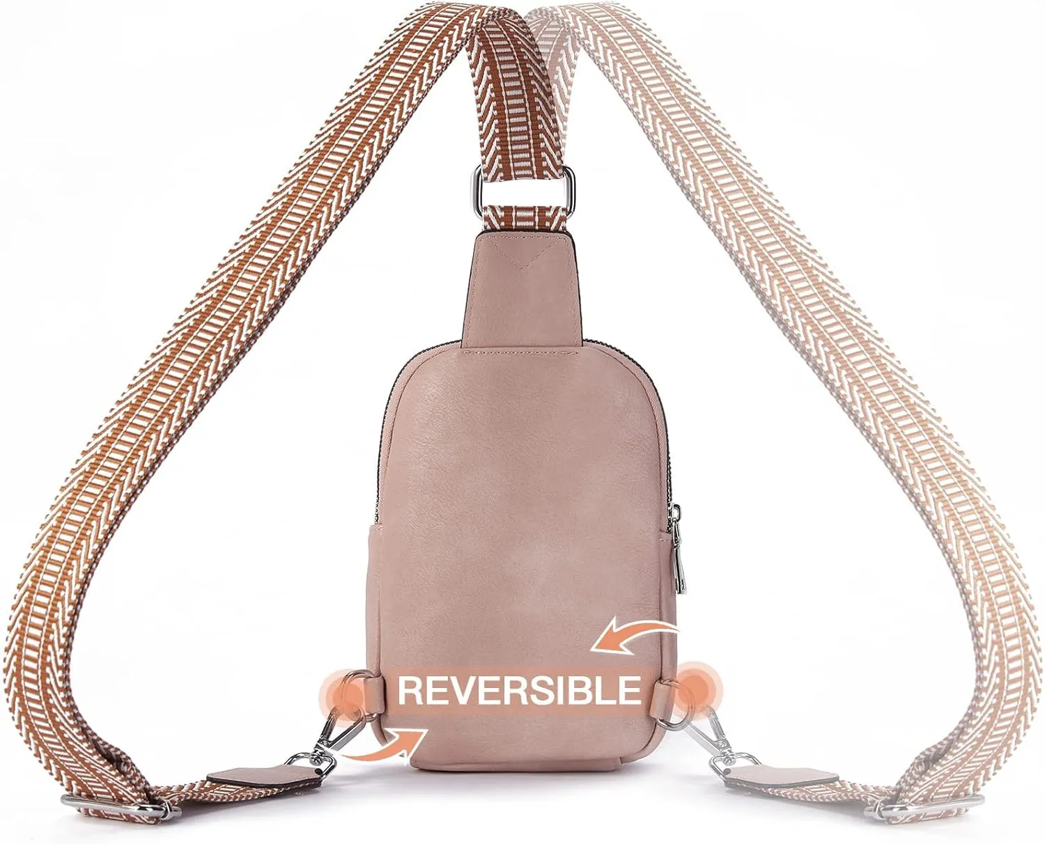 Telena Small Sling Bag for Women Vegan Leather Fashionable Fanny Pack Crossbody Bags for Women for Travel