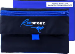 The RooSport Magnetic Running Pouch - Magnetic Pocket to Hold Cell Phone, Wallet, Earphones - Securely Carry Essentials While Running - Magnetic Closure for Convenience