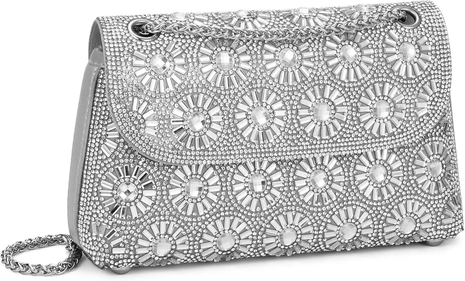 Tmore Evening Purses for Women Shoulder Bags Handbags with Chain Rhinestone Purse for Prom Party Wedding