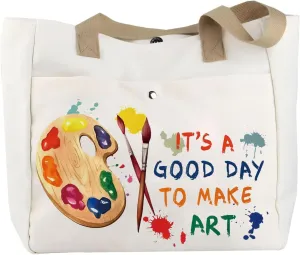 TOBGBE Artist Gifts: It's A Good Day To Make Art - Travel Big Bag Idea For Art Lovers & Teachers