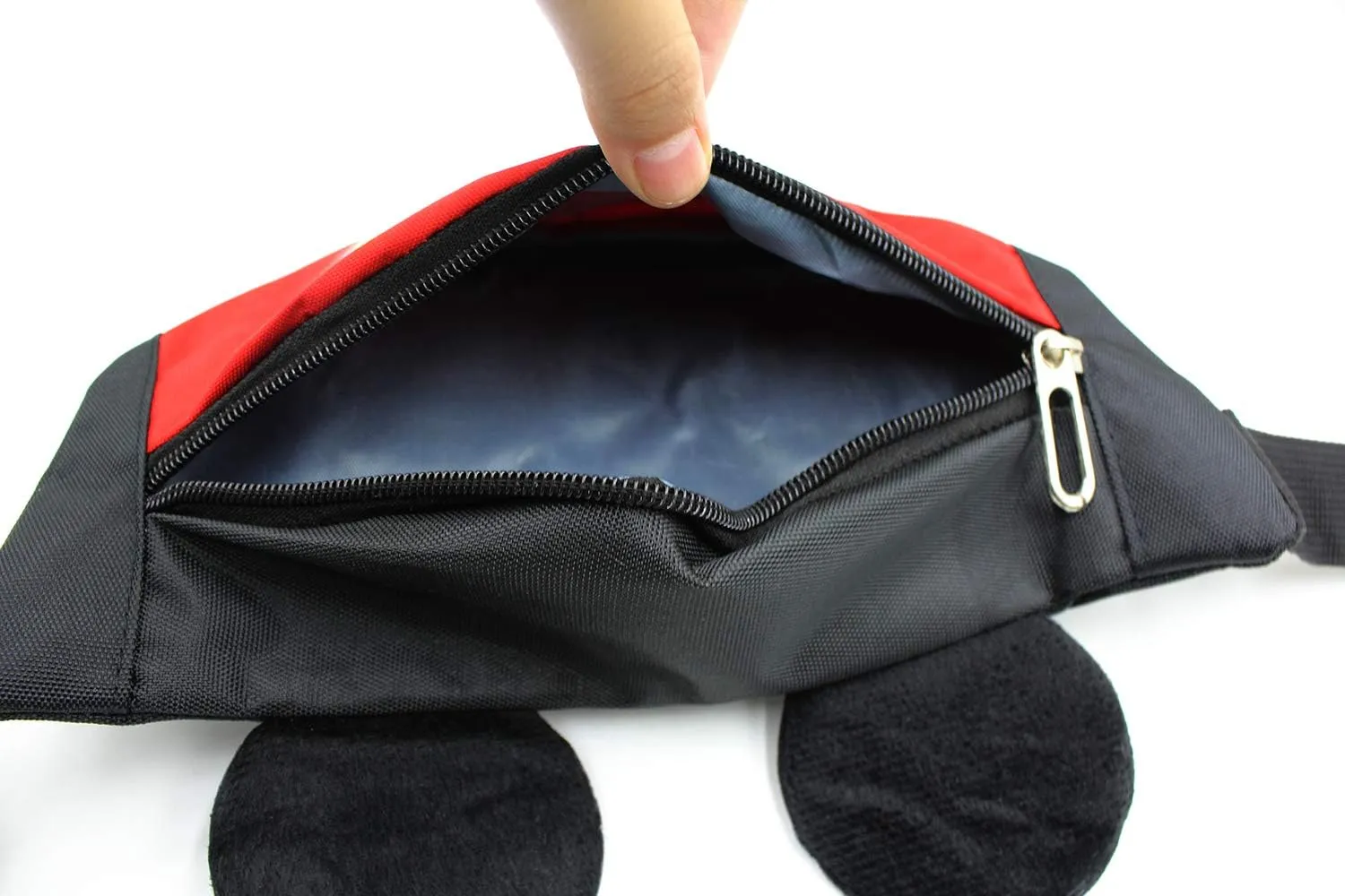 Toddlers Boys Girls Cartoon Fanny Pack Waist Pack Cute Canvas Crossbody Purse Handbag with Mouse Ears