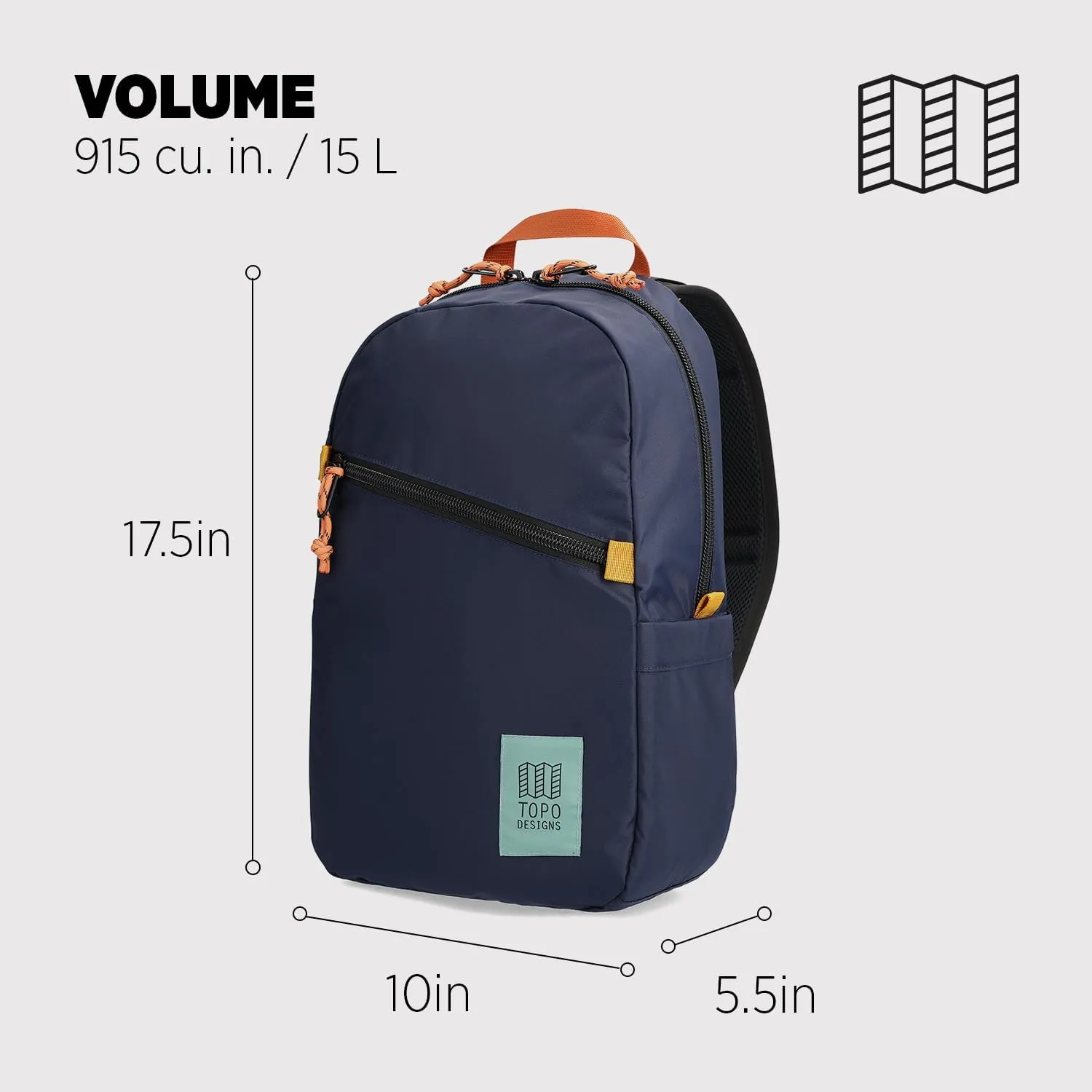 Topo Designs Light Pack, Navy/Multi, One Size