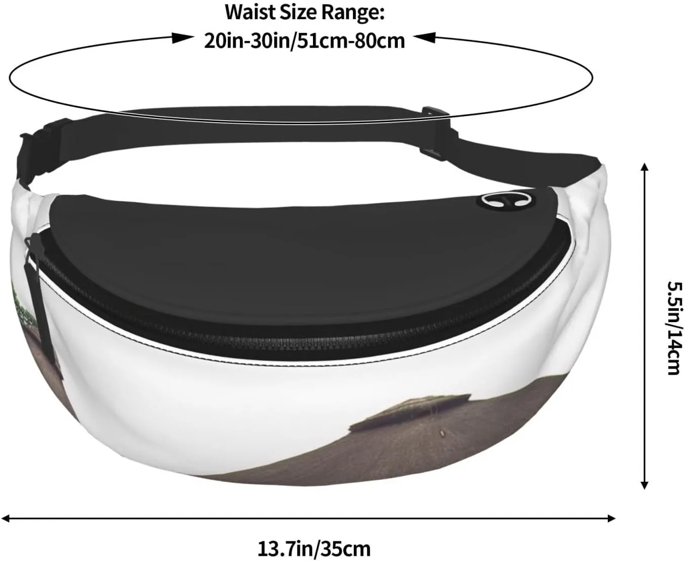 Traditional housing in ghana Fanny Pack for Man Women Waist Bag Adjustable Belt Casual Chest Bag Bum Bags for Travel Sports Running Hiking Waist Packs