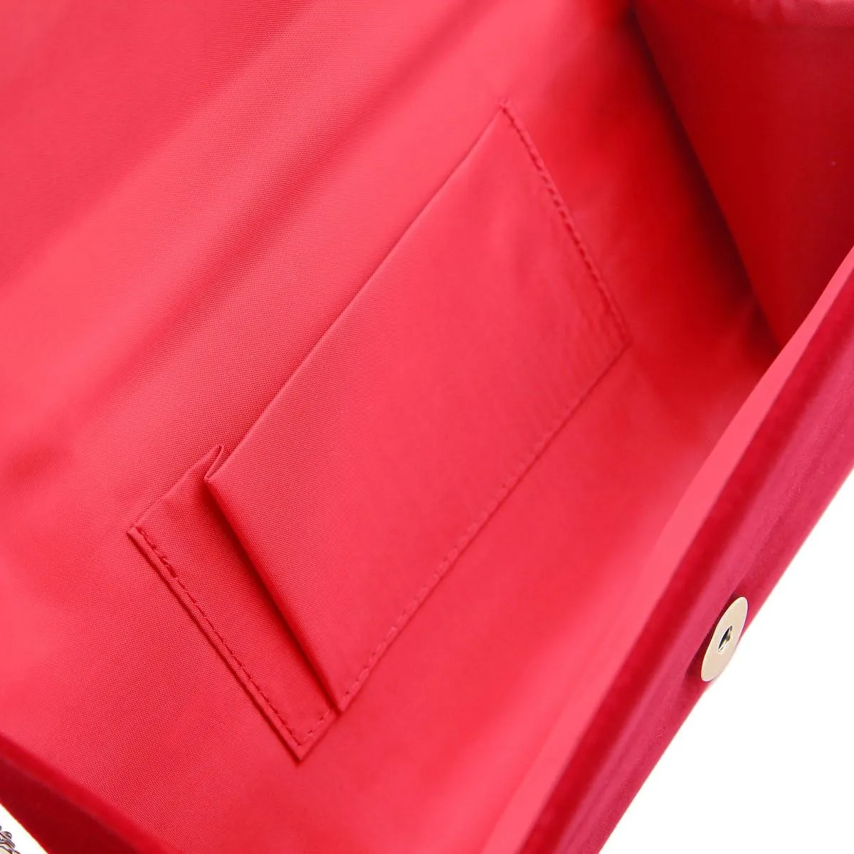 TrendsBlue Elegant Solid Color Velvet Clutch Evening Bag Handbag - Diff Colors