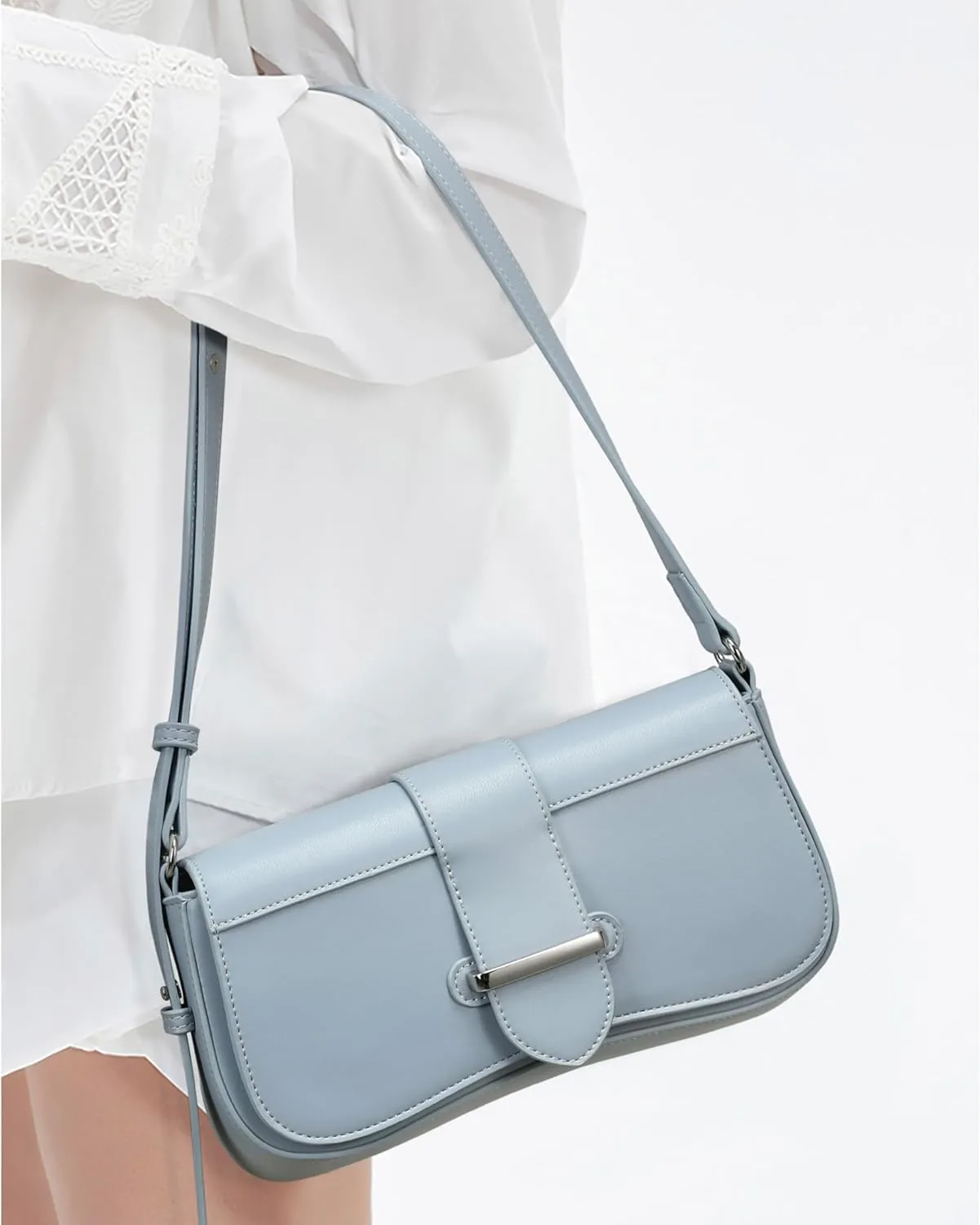 Trendy Purse for Women Small Vegan Leather Shoulder Bag Mini Ladies Clutch Handbag