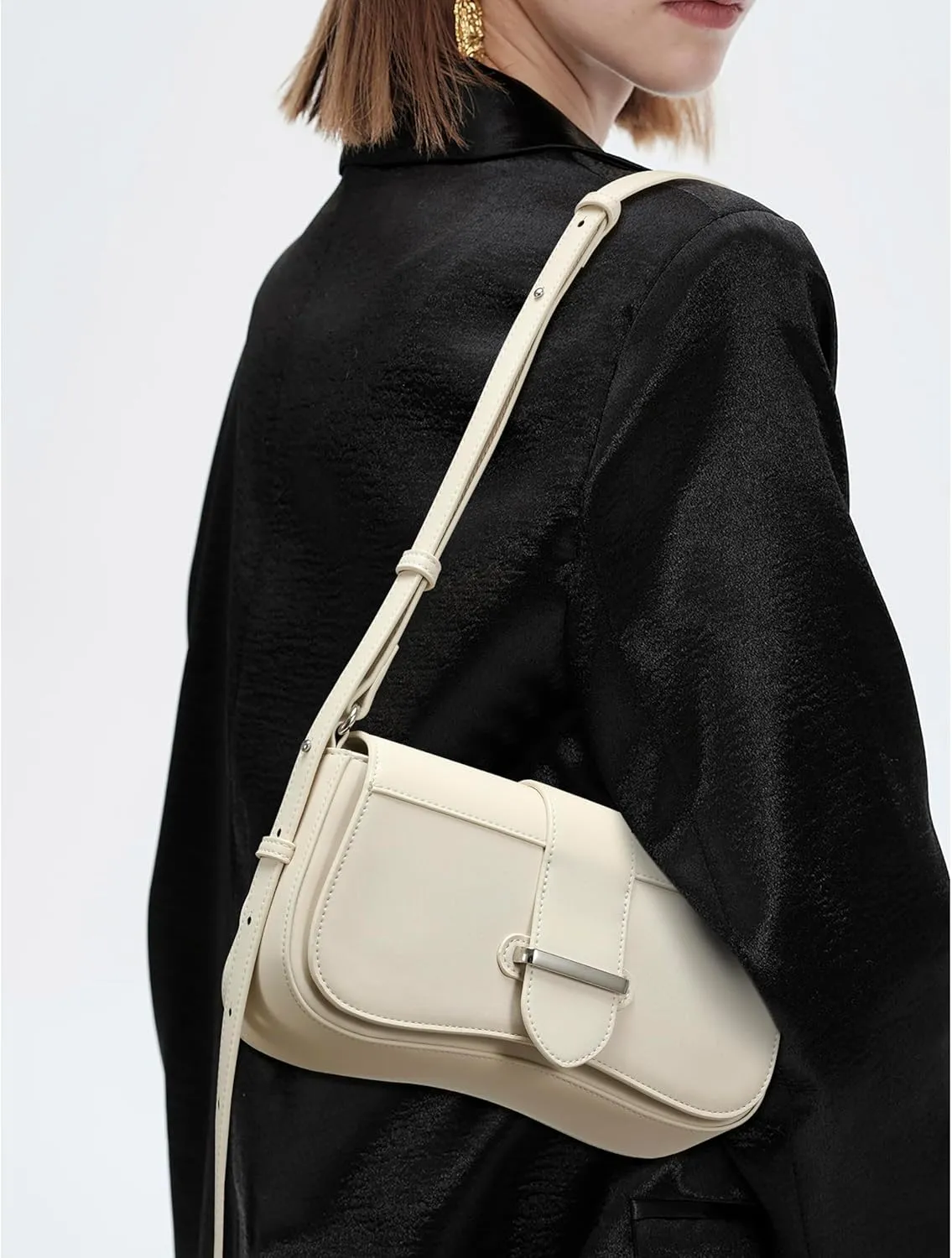 Trendy Purse for Women Small Vegan Leather Shoulder Bag Mini Ladies Clutch Handbag
