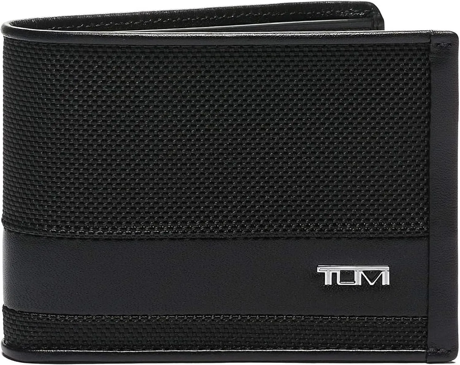 TUMI - Alpha Double Billfold - Ballistic Nylon Wallet - Secure, Durable Wallet - Hidden Card Pocket - 3.4" X 4.4" X 0.6" - Black