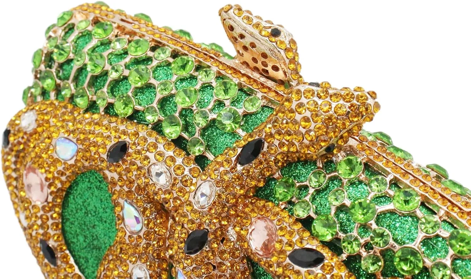 UMREN Sparkly Snake Rhinestones Clutch Women Evening Bag Luxury Crystal Clutch Purse Glitter Handbag for Wedding Party Prom