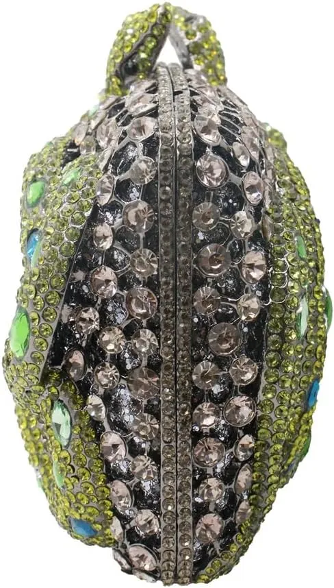 UMREN Sparkly Snake Rhinestones Clutch Women Evening Bag Luxury Crystal Clutch Purse Glitter Handbag for Wedding Party Prom