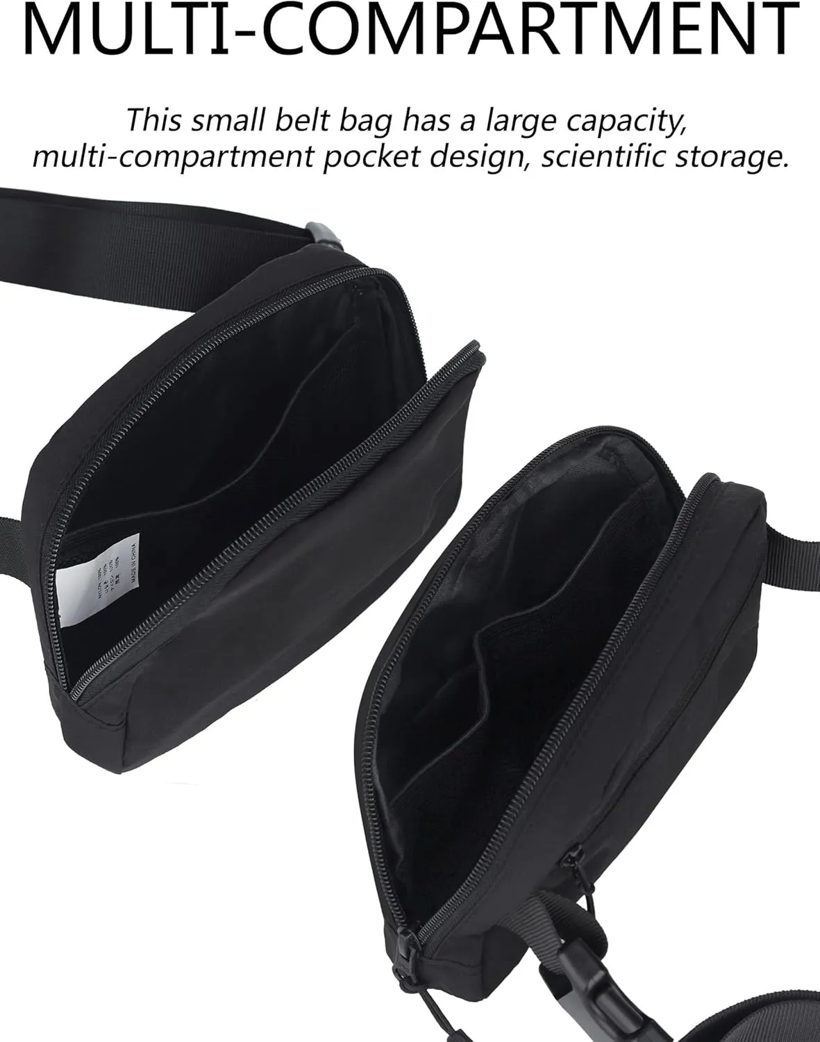 Unisex Mini Fanny Pack, 1L Everywhere Belt Bag for Women Men, Small Crossbody Bags Waist Pouch with Adjustable Strap for Workout Running Traveling Hiking