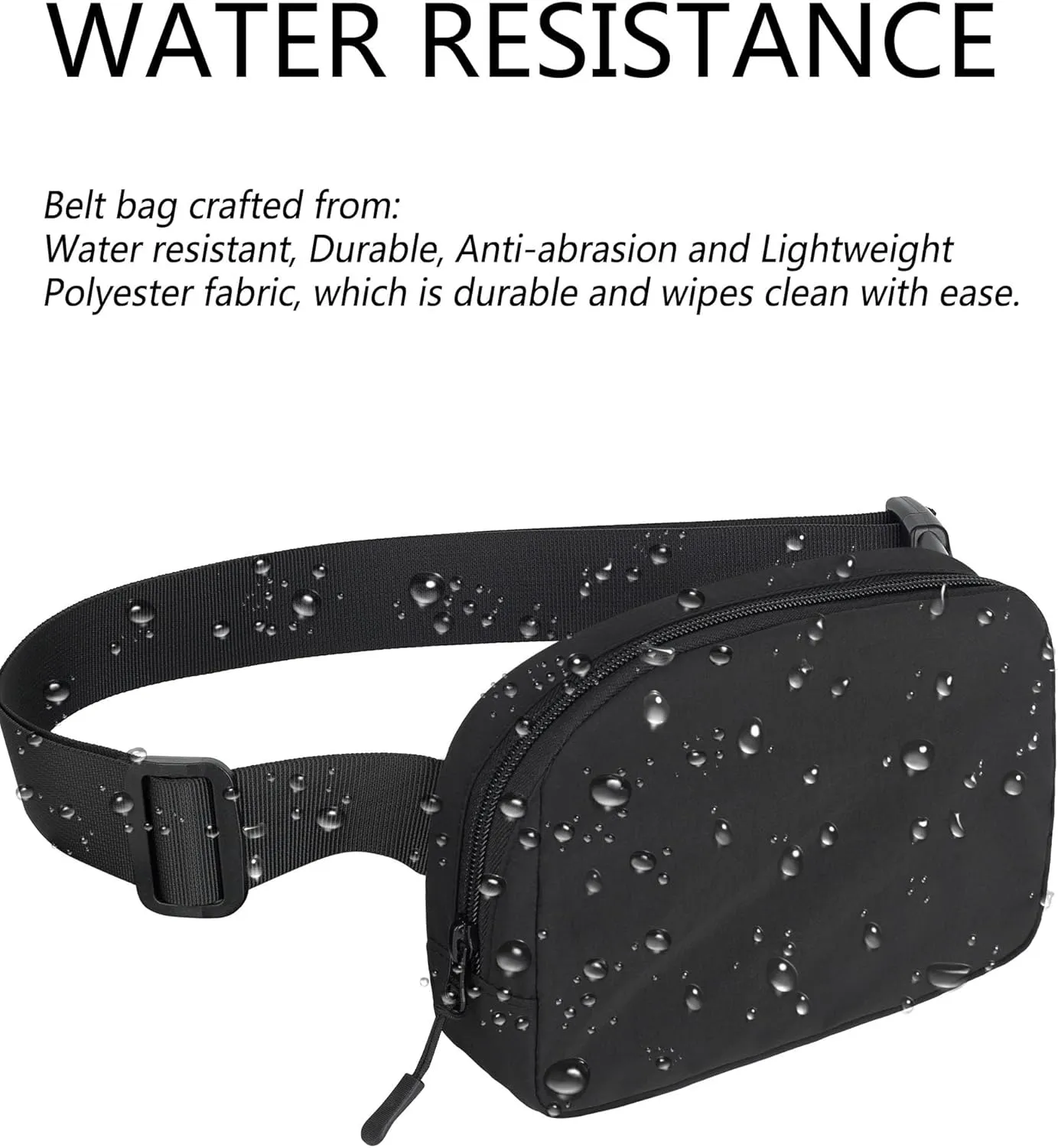 Unisex Mini Fanny Pack, 1L Everywhere Belt Bag for Women Men, Small Crossbody Bags Waist Pouch with Adjustable Strap for Workout Running Traveling Hiking