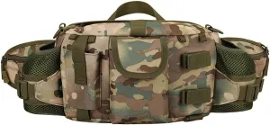 UNISTRENGH Tactical Waist Pack Bag With 2-Water Bottle Pocket Holder Military Fanny Packs Waterproof Hip Belt Bag Pouch for Hunting Trekking Running (CP camouflage)