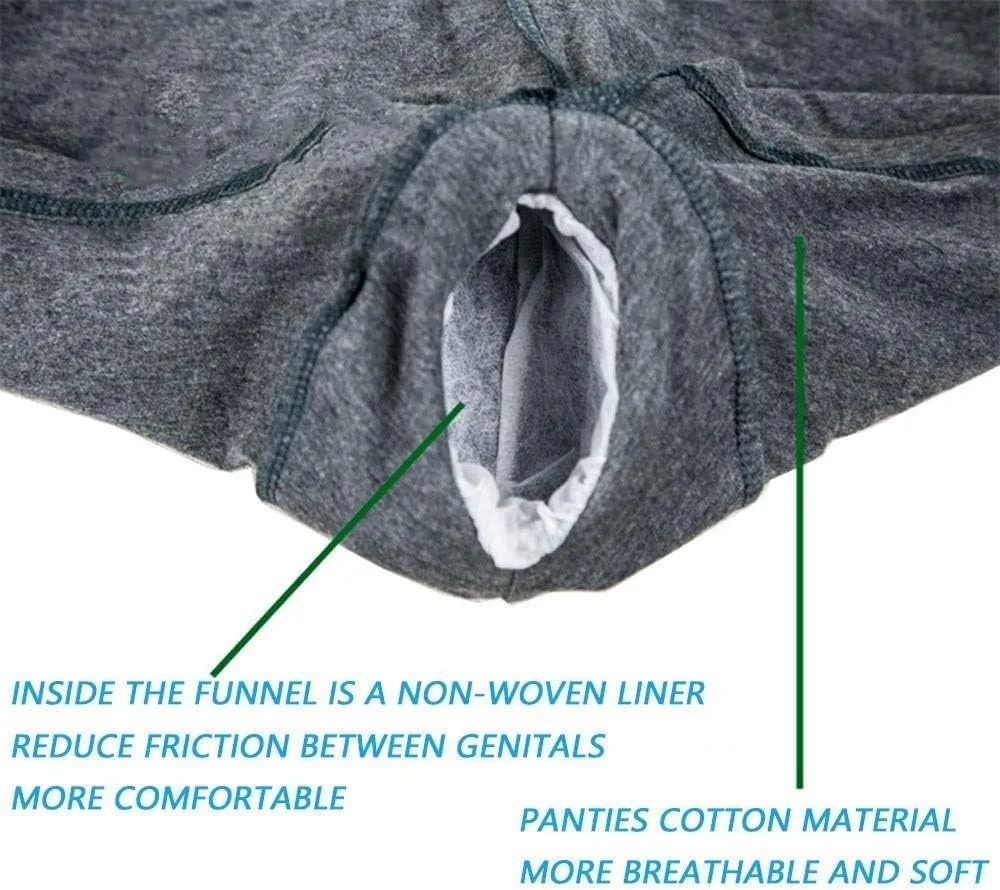 Urine Bags for Men Male Urinal - Stadium Buddy for Men - Wearable Men's Urinal with Elastic Waistband & Two 500ml Urine Collection Bag - Reusable Urine Collector (XL)