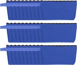 uxcell Canvas Makeup Bags, 30 Pcs Travel Cosmetic Bags Bulk, Multipurpose Plain Toiletry Zipper Pouches Blank DIY Craft Bags Pencil Bag for Women Teens, Dark Blue