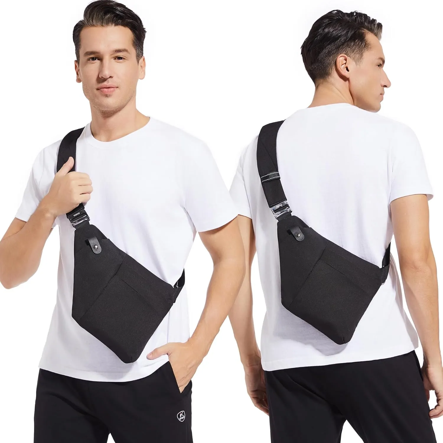 VADOO Sling Bag - Anti-theft Crossbody Shoulder Bag for Men and Women