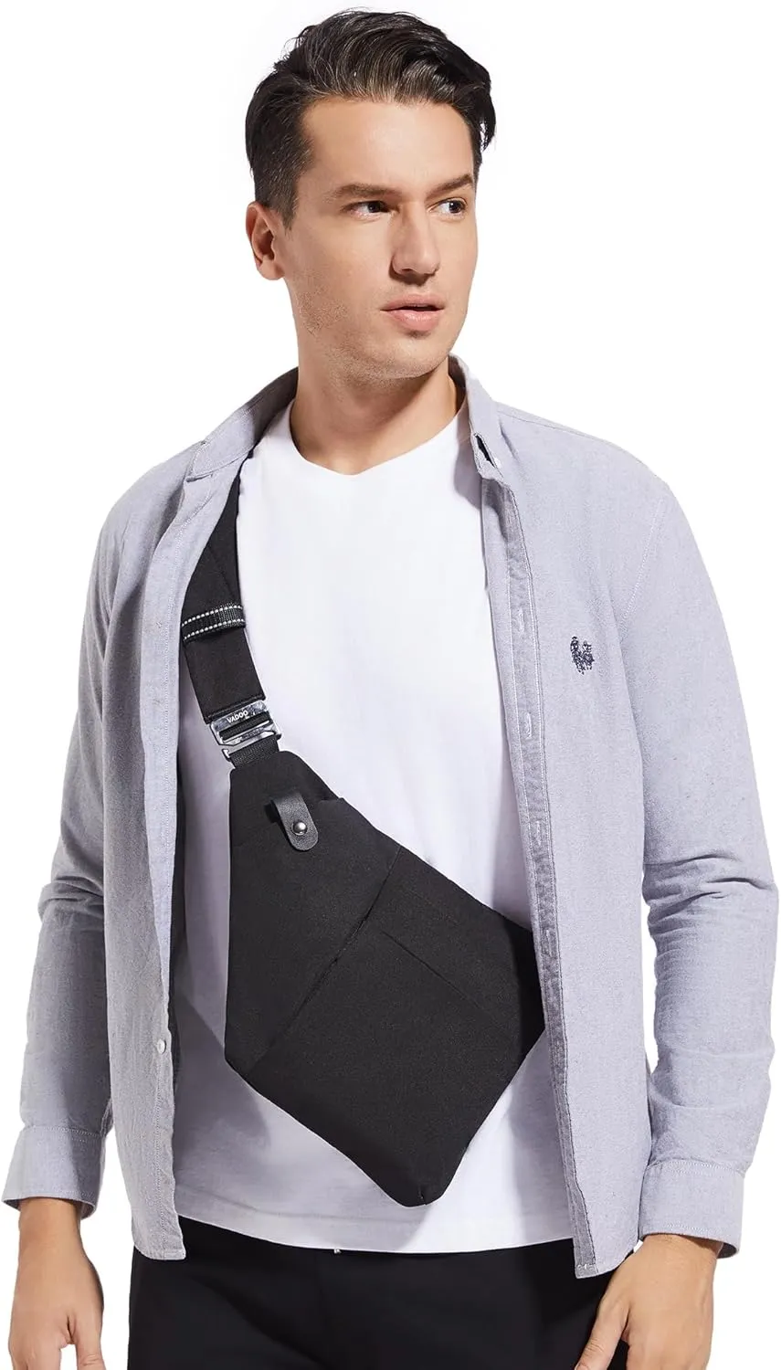 VADOO Sling Bag - Anti-theft Crossbody Shoulder Bag for Men and Women