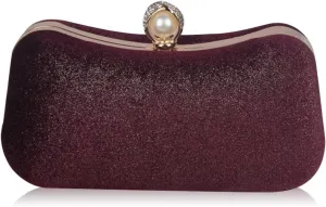 Velvet Evening Bag for Women Glitter Clutch Bag Sparkly Sequins Handbag Shoulder Bag