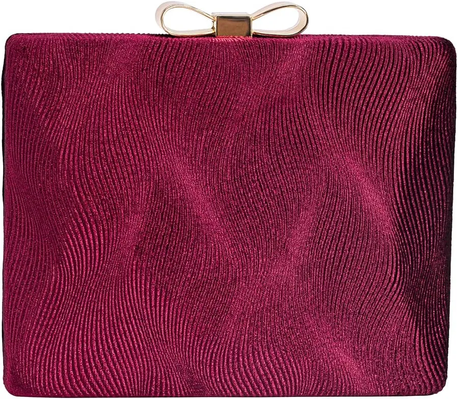 Velvet Evening Bags For Women With Flower Rhinestone Crystal Embellished Clutch Purse For Party Wedding