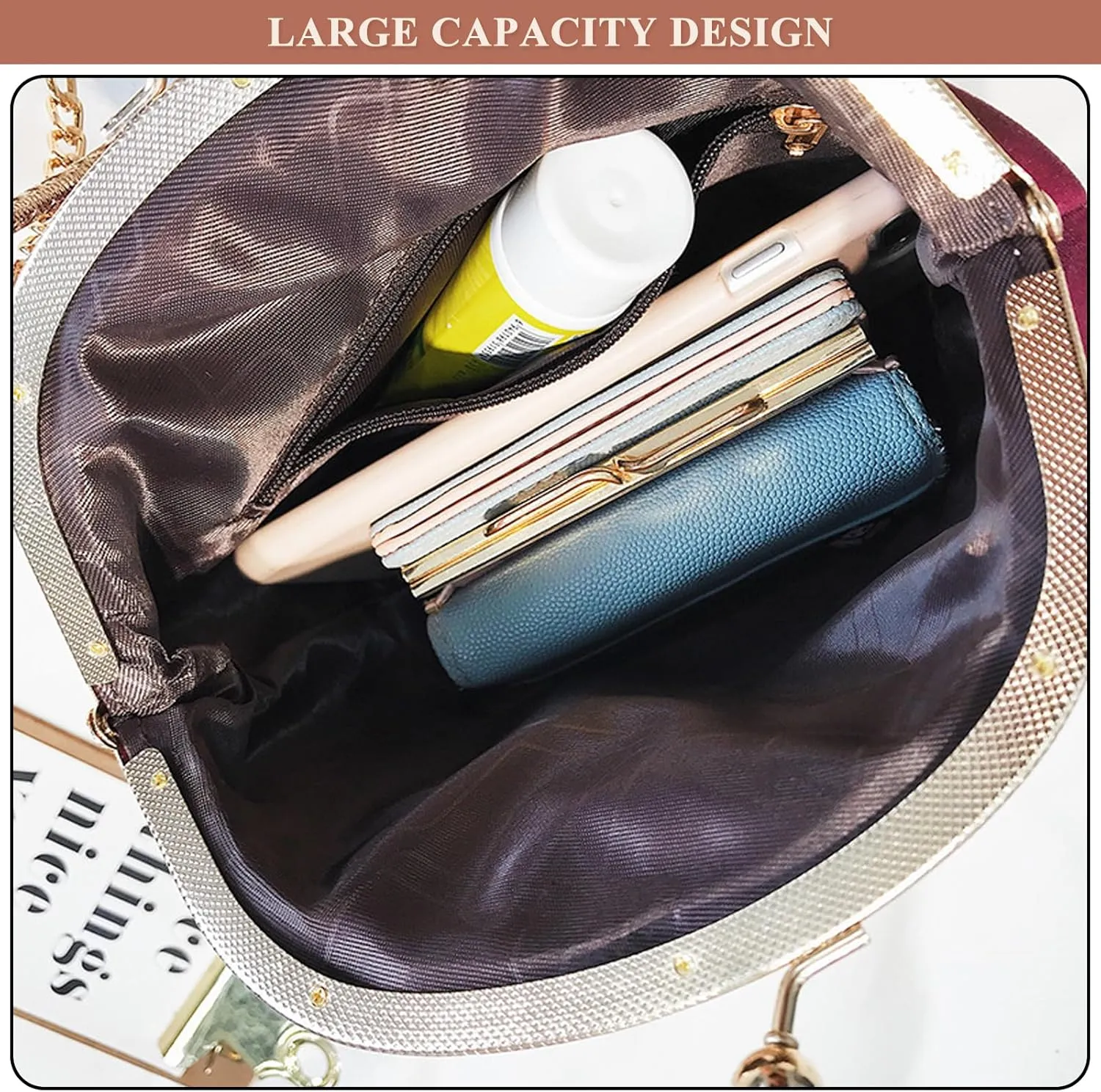 Velvet Purse Crossbody Vintage Satchel Shoulder Bag for Prom Party Wedding Women's Elegant Evening Clutch Handbag