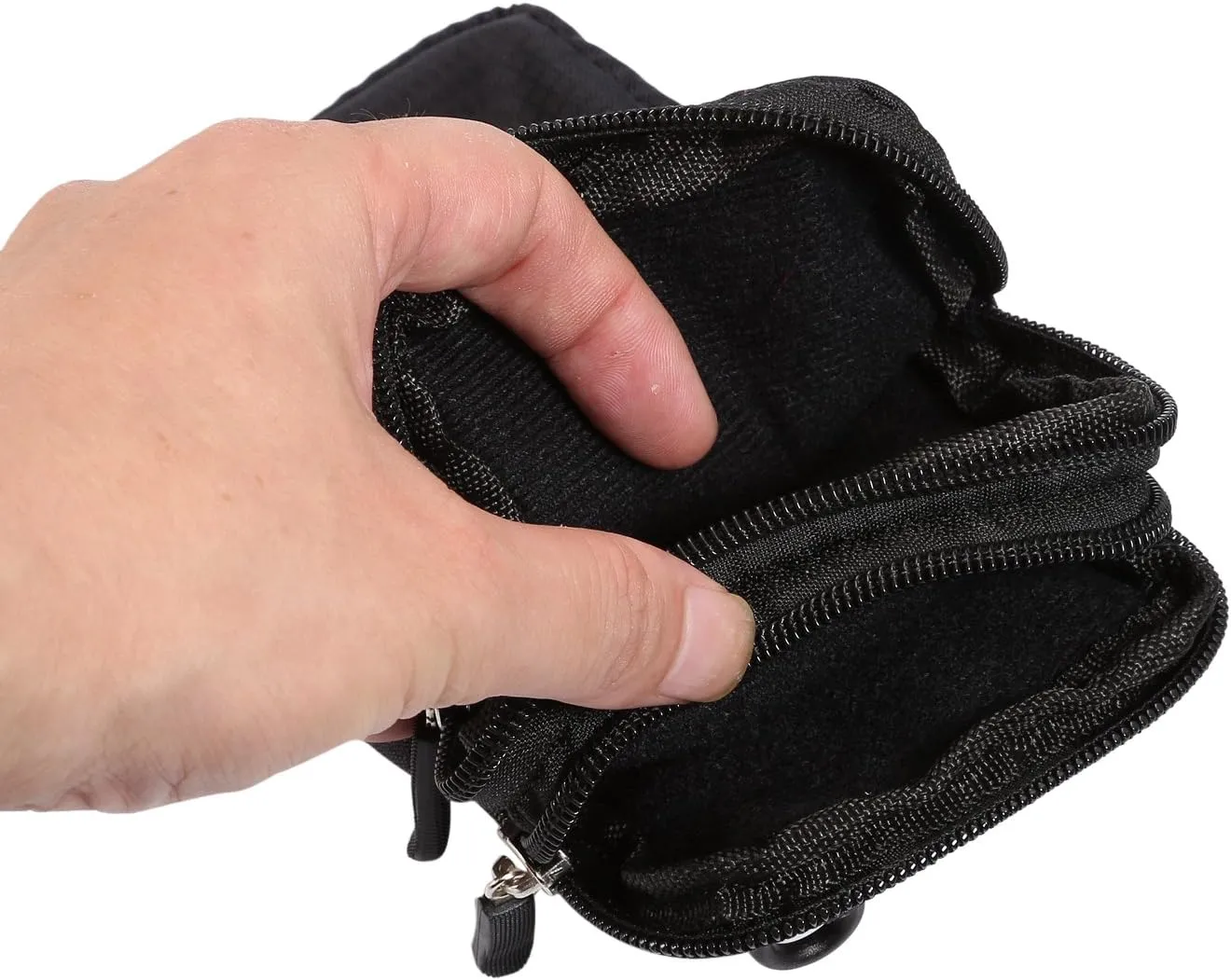 Vertical Cell Phone Waist Pouch Men, Cell Phone Shoulder Holster Men, Outdoor Sport Cellphone Shoulder Messenger Bag Smartphone Belt Clip Holder Waist Pack Carrying Case with Belt Loop Carabiner