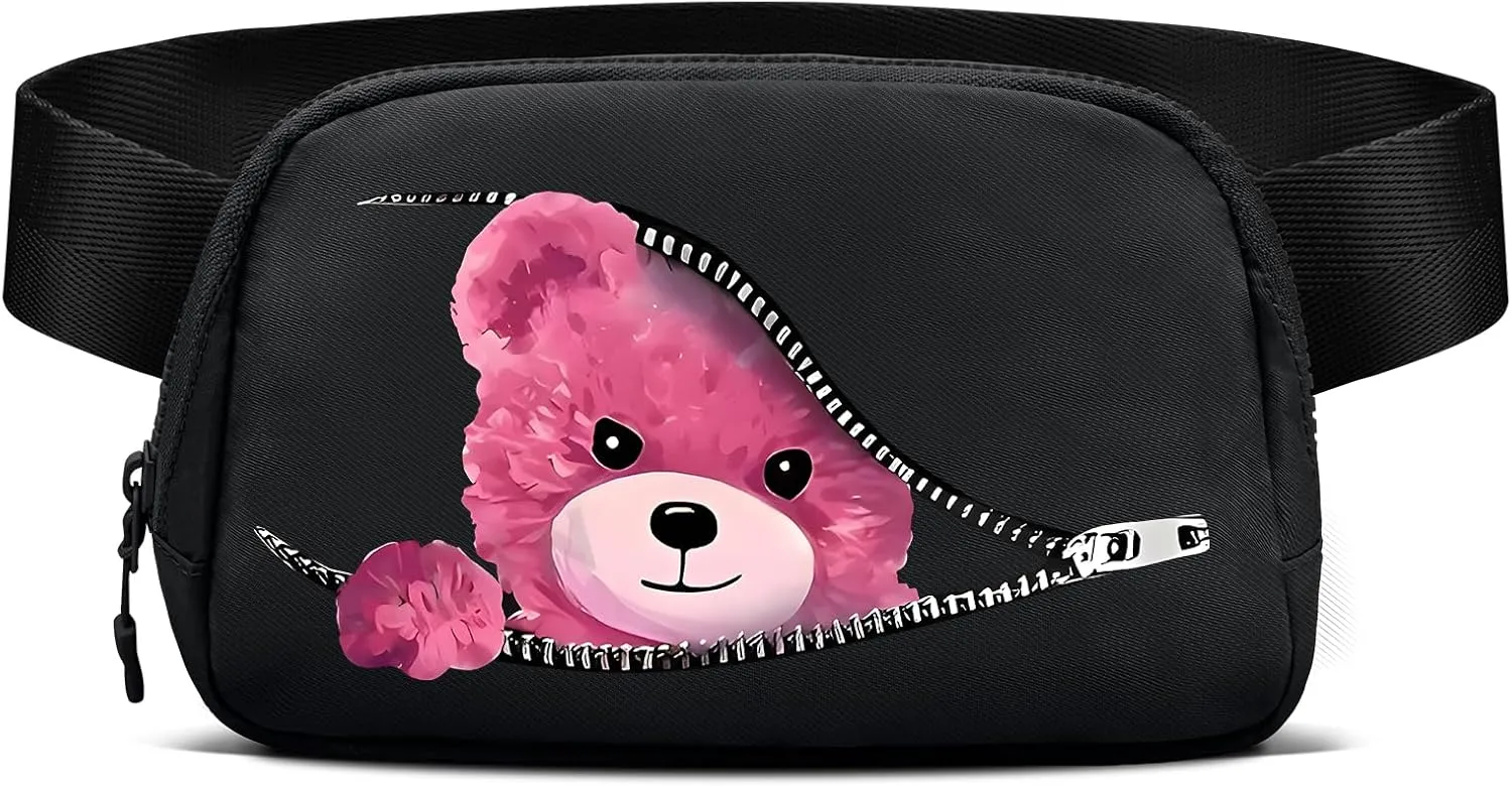 viewm Belt Bag for Women, Waterproof Fanny Packs for Women Men Fanny Pack Crossbody Bags for Women with Adjustable Strap for Travel Fitness Running Hiking