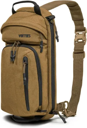 VIKTOS Upscale3 Tactical Slingbag | Durable Water-Resistant Bag with Ambidextrous Shoulder Strap for Concealed Carry & EDC, Coyote