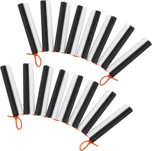 Vinsot 2 Pack Elastic Crossbar High Jump Training Equipment Long High Jump Bungee Crossbar Pole Vault Training Elastic Bands for Practice Foldable Gymnastics Bar, White Black