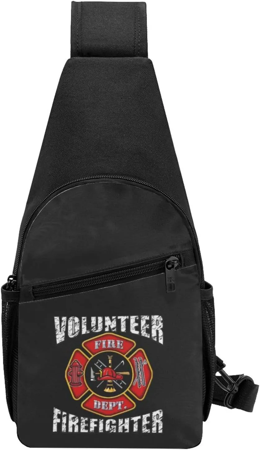 Volunteer Firefighters Adjustable Fanny Pack Waist Bag For Travel Sports