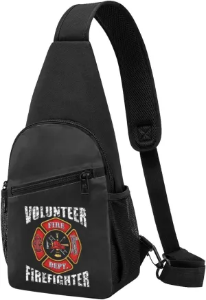 Volunteer Firefighters Adjustable Fanny Pack Waist Bag For Travel Sports