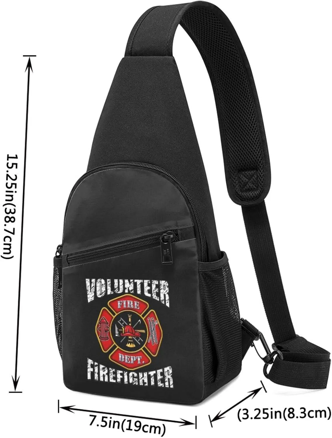 Volunteer Firefighters Adjustable Fanny Pack Waist Bag For Travel Sports