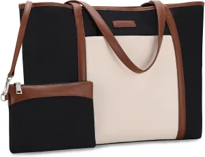 VX VONXURY Laptop Bag for Women,15.6 Inch Work Tote Professional Shoulder Handbag Ideal for Business Office