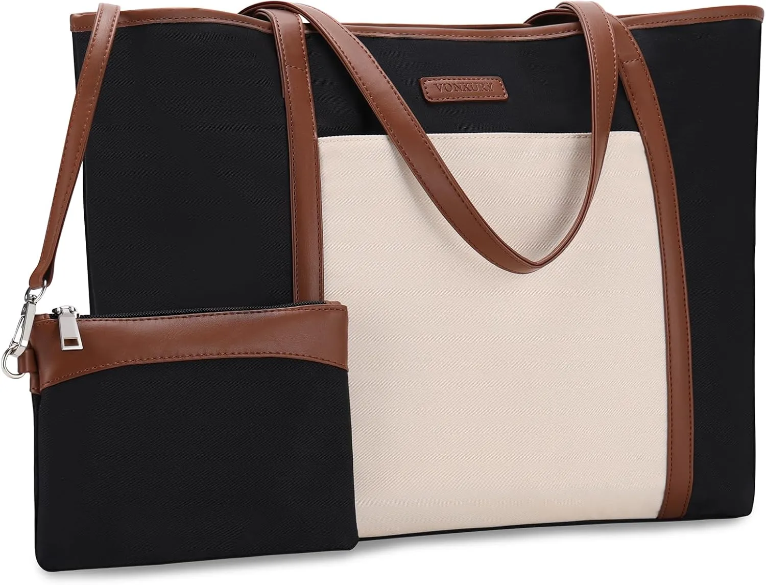 VX VONXURY Laptop Bag for Women,15.6 Inch Work Tote Professional Shoulder Handbag Ideal for Business Office