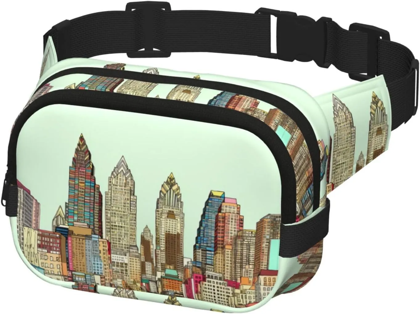 Waist Pack for Men Women Crossbody Belt Bag Austin Texas Waist Bag Travel Fanny Pack Bum Bags