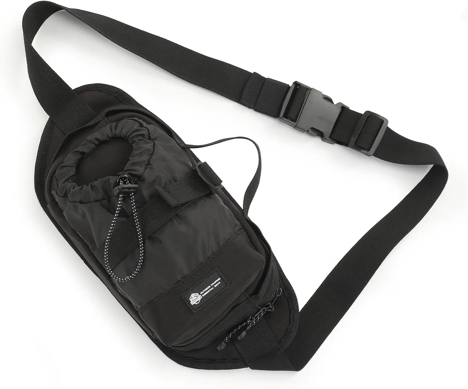 Waist Pack with Water Bottle Holder for Men Women Waist Bag Running Waist Pack Waterproof for Outdoor Travel Cycling Climbing Walking Fit All Phones (Bottle Not Included)