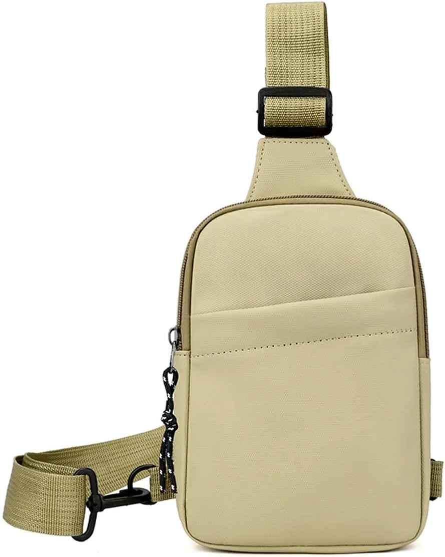 Wander Medium Anti Theft Travel Sling Bag Crossbody Bag, Waterproof Phone Chest Left or Right Shoulder Bag for Hiking