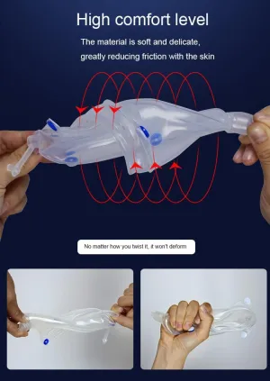Wearable Urine Bag Male Urinal Bag Incontinence Pants for Men, Reusable Portable Male Collection Bags Urinal System with Collection Bag Portable Leak Proof Leg Pee for Elder (S)