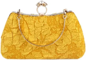 Women Evening Bag Pearl Clutch Bag Bridal Wedding Purse Beaded Handbag Shoulder Bag Elegant Crossbody Bag