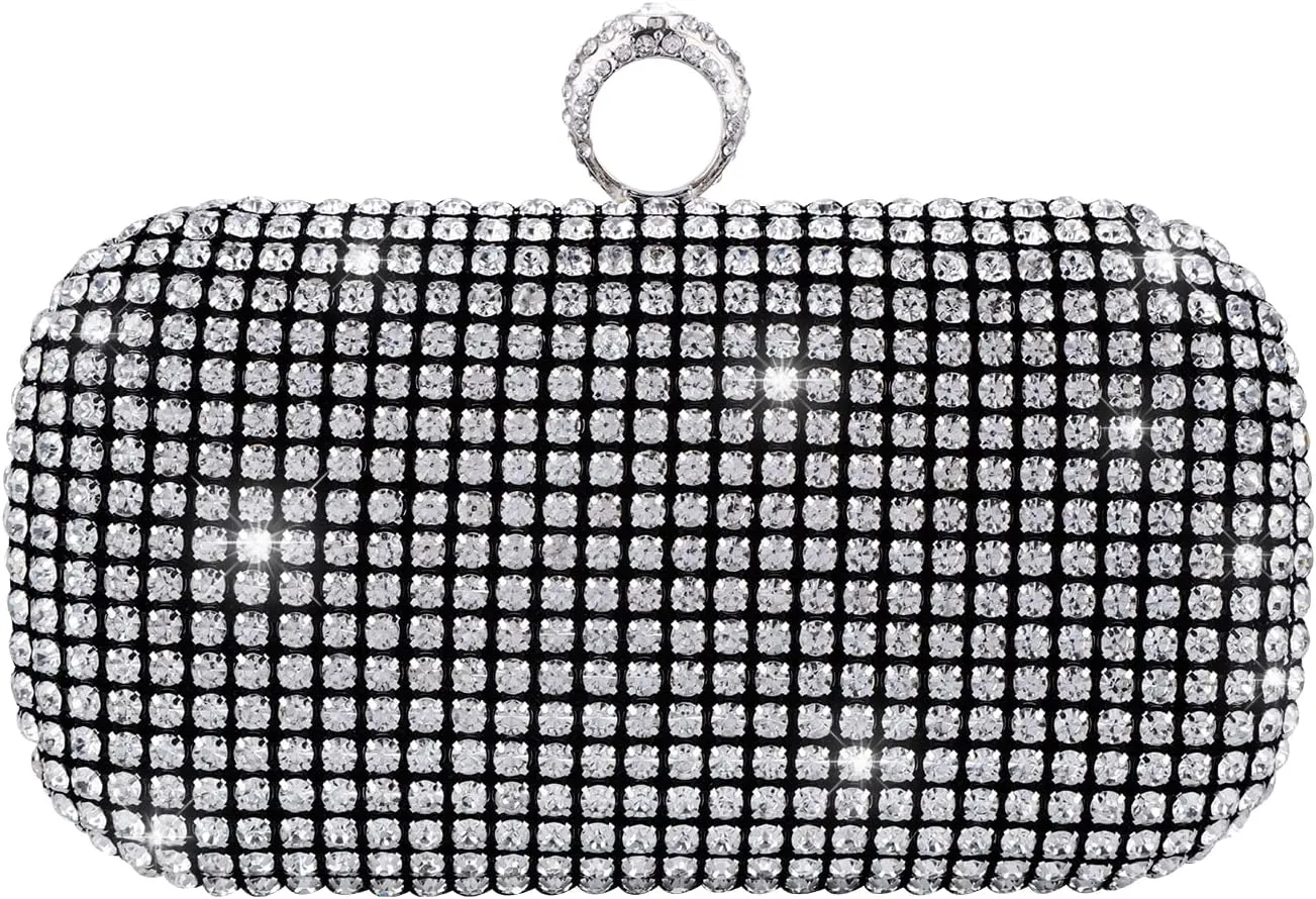 Women Evening Clutch Purse Sparkling Cocktail Prom Party Evening Bag Small Crystal Wedding Handbag