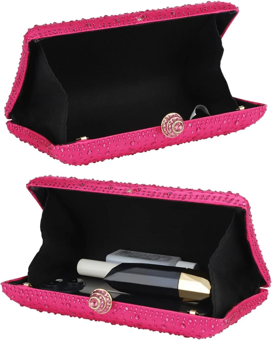 Women Handbags Rhinestone Party Prom Wedding Bride Evening Bags Crystal Party Clutch Purse