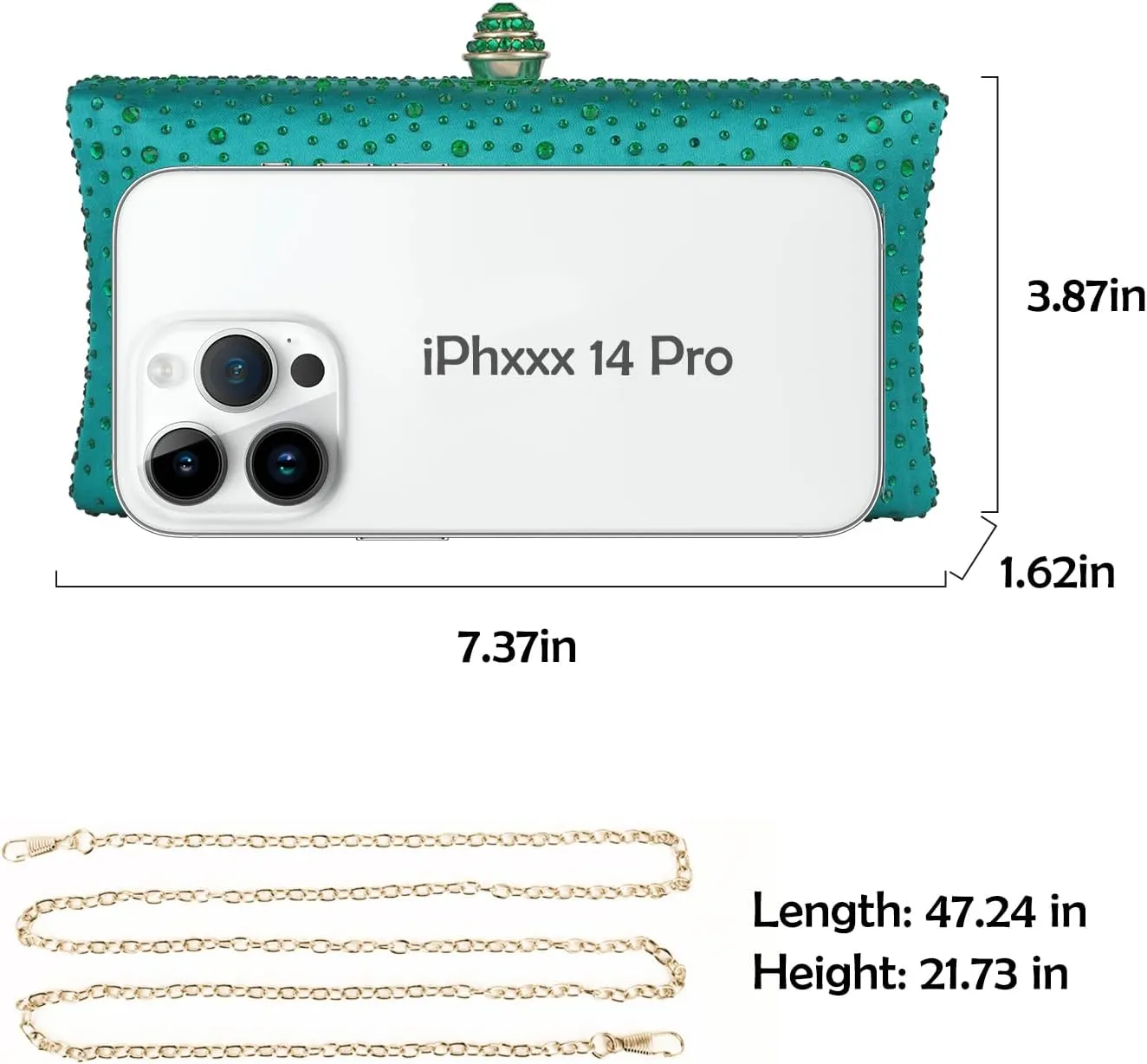 Women Handbags Rhinestone Party Prom Wedding Bride Evening Bags Crystal Party Clutch Purse