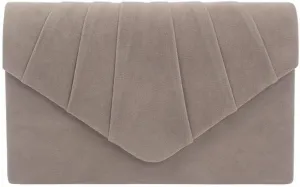 Women Pleated Evening Bag Velvet Suede Envelope Clutch Purse Party Prom Handbag Well made