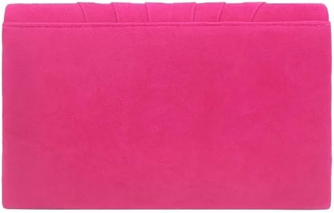 Women Pleated Evening Bag Velvet Suede Envelope Clutch Purse Party Prom Handbag Well made