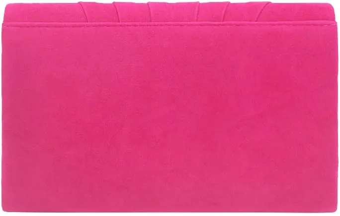 Women Pleated Evening Bag Velvet Suede Envelope Clutch Purse Party Prom Handbag,