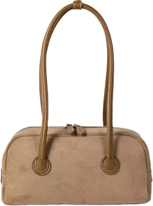 Women Suede Purse, Faux Leather Tote Bag Top Handle Bag Shopper, Shoulder Satchel Bag
