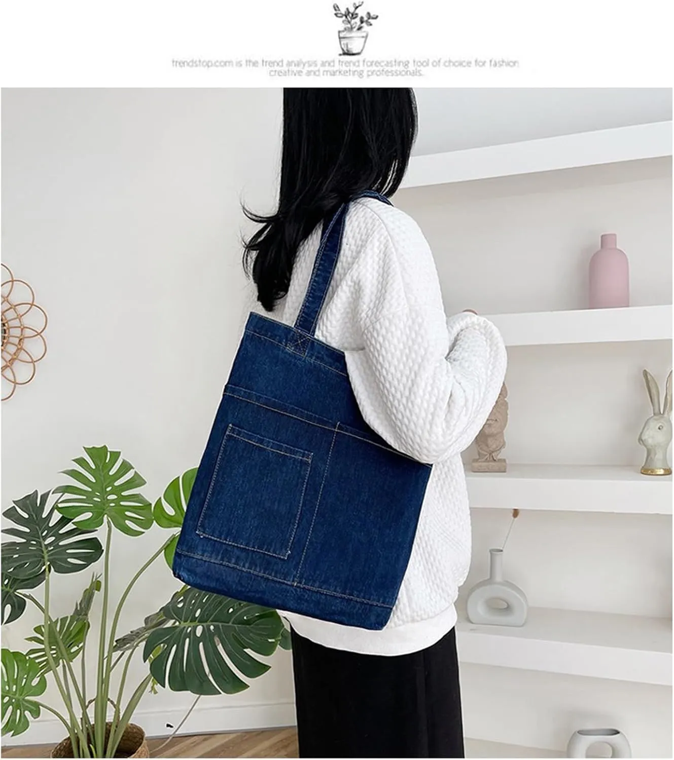Women's denim wallet, casual handbag, crossbody shoulder bag, girl tote canvas bag