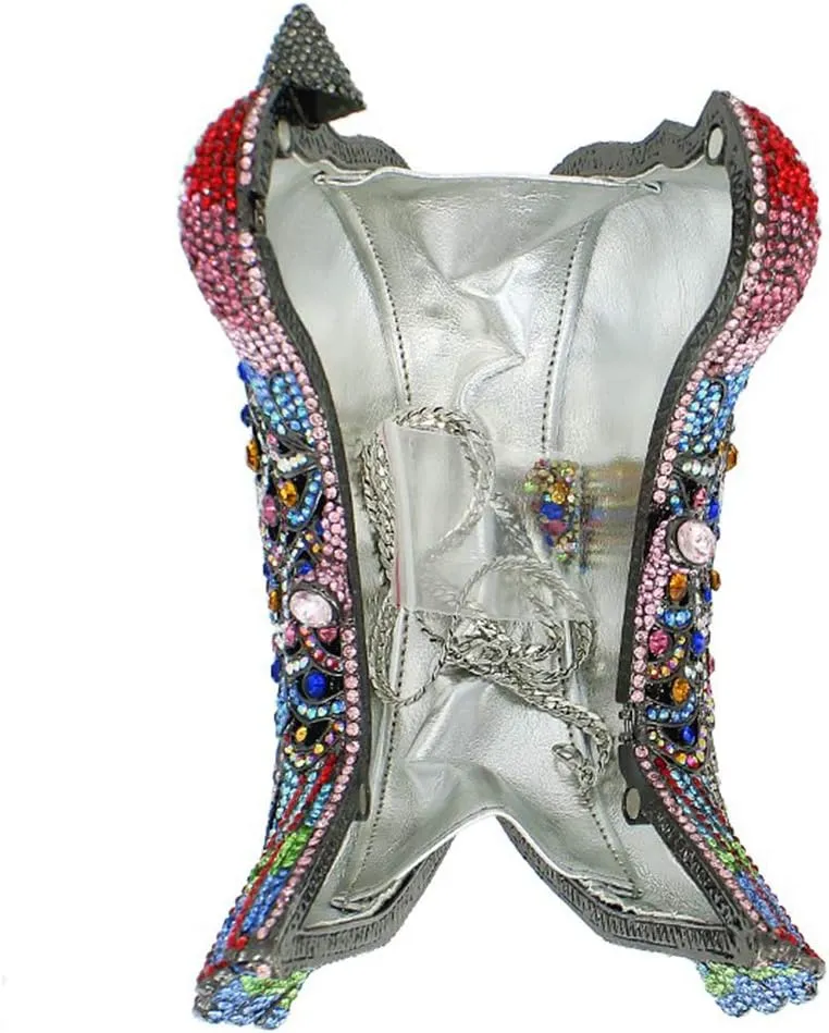 Womens Evening-Bag Chain Luxury-Handbag Rhinestone Wedding Ladies Clutch-Purse Bird
