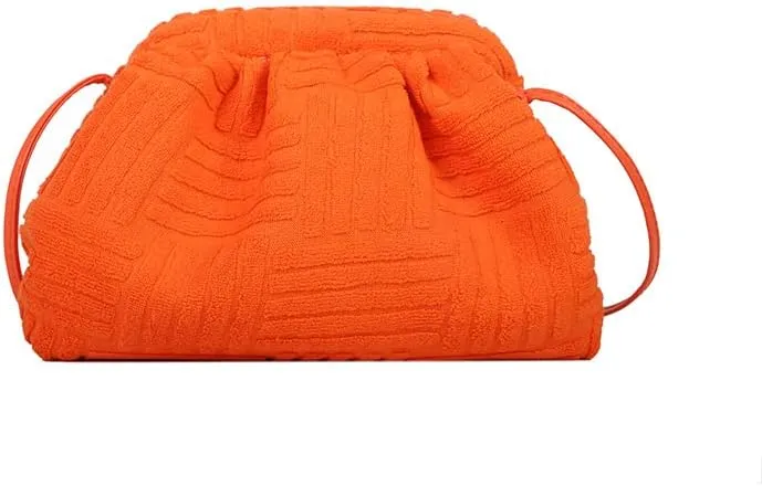 Women's Soft Cloud Bag - Fashion Dumpling One-shoulder Tote - Pleated Pouch Y2K Tote