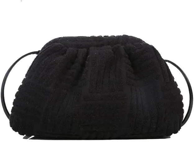 Women's Soft Cloud Bag - Fashion Dumpling One-shoulder Tote - Pleated Pouch Y2K Tote