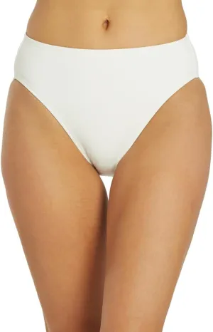 Women's Twisted Tides High Waist Bikini Bottom White